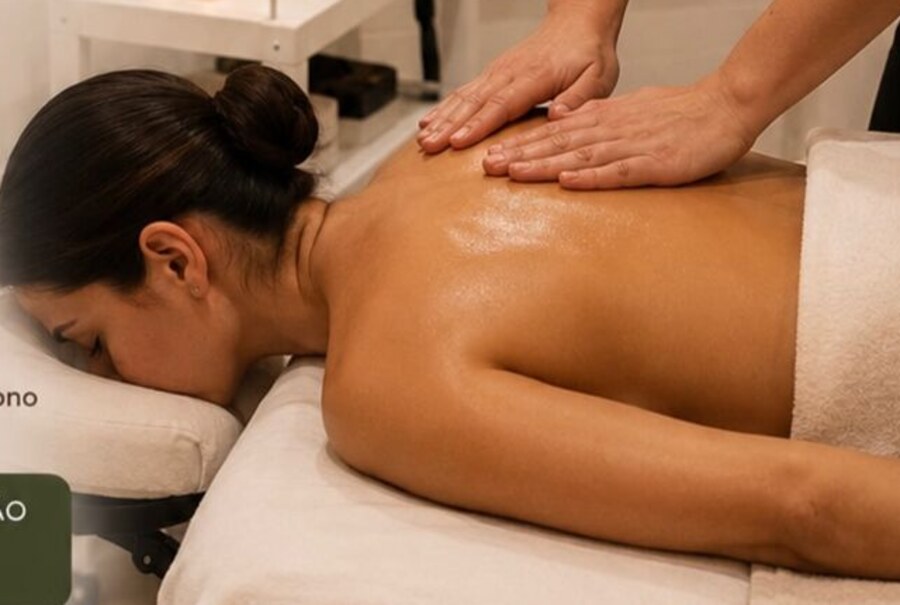 Massagem de costas no Studio 316